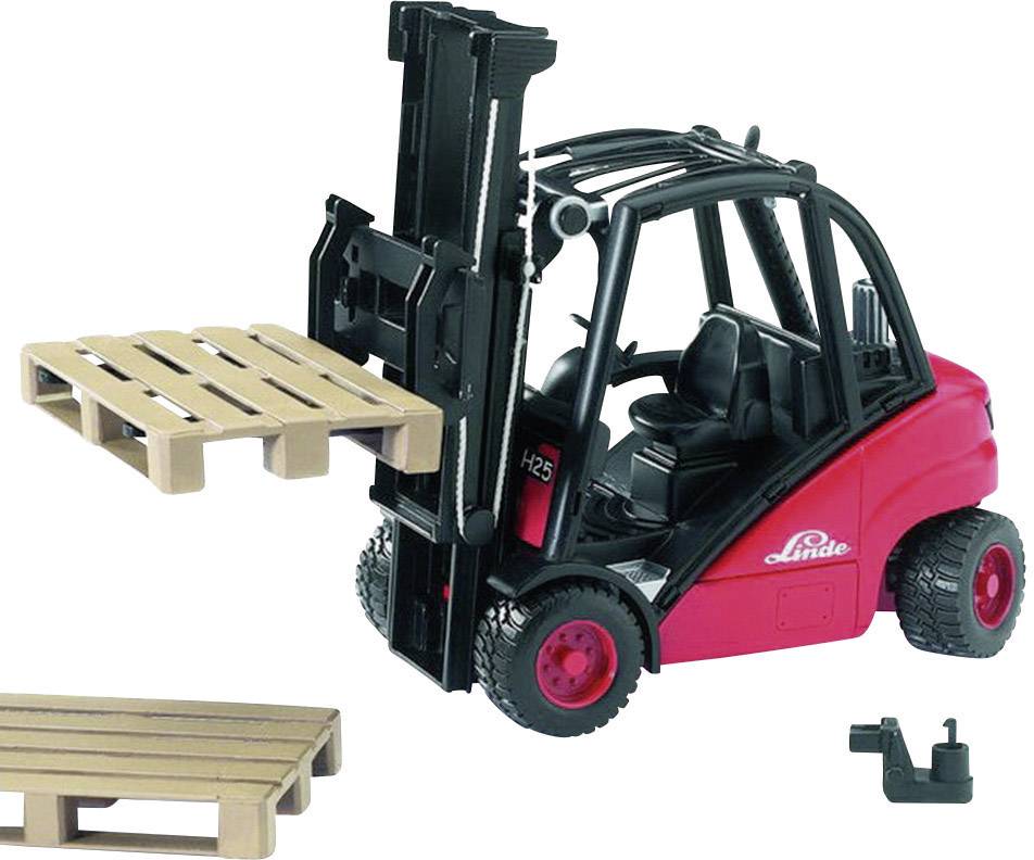 bruder Linde forklift trucks H30D with 2 pallets