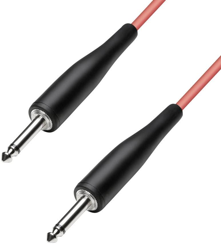 Paccs HIC23RE030SD Instruments Cable [1x Jack plug 6.35 mm - 1x Jack plug 6.35 mm] 3.00 m Red