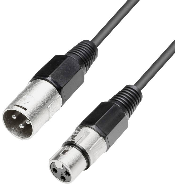 Paccs XLR Cable [1x XLR socket - 1x XLR plug] 1.00 m Black