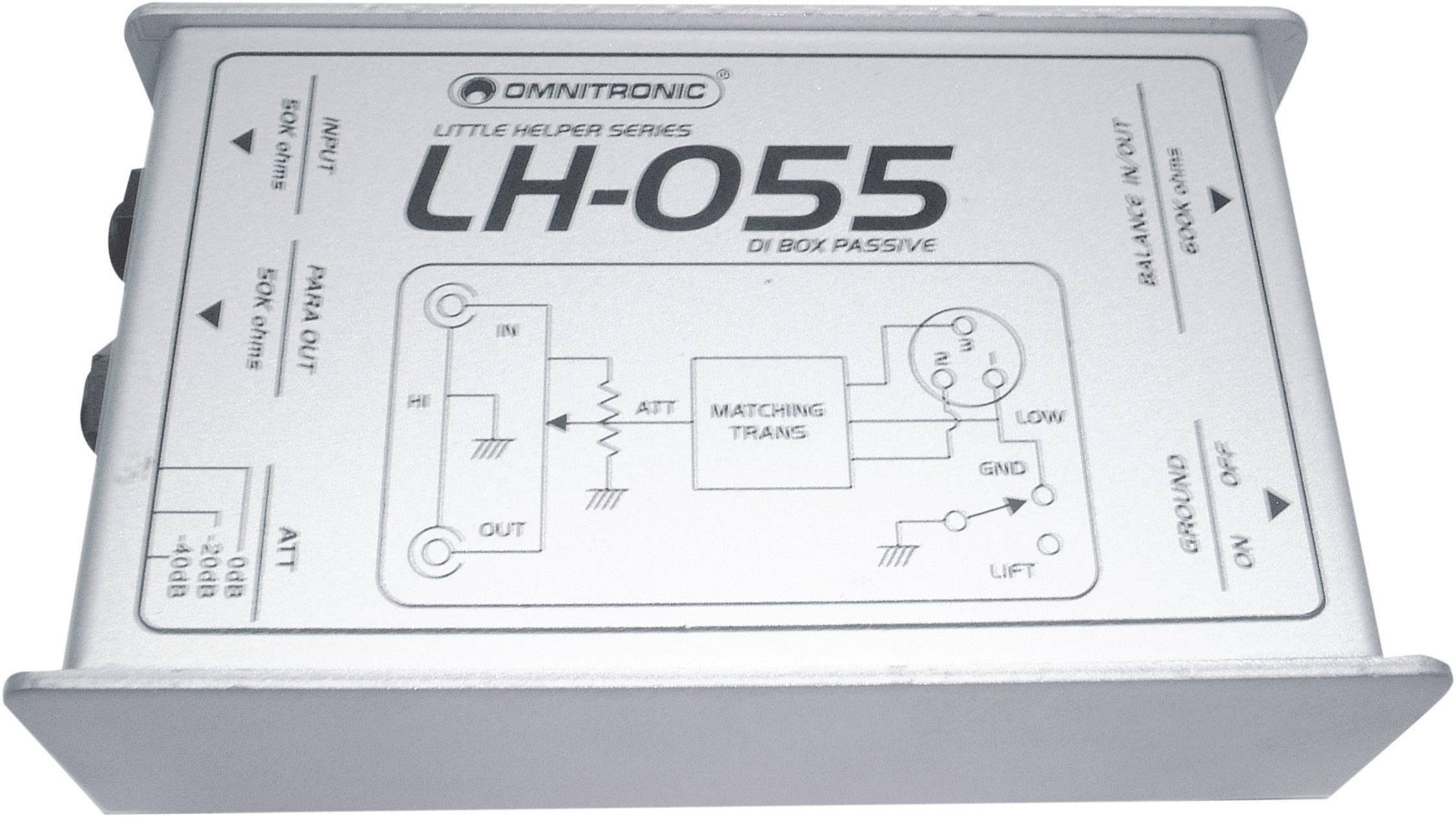 Omnitronic LH-055 Passive DI box 1-channel