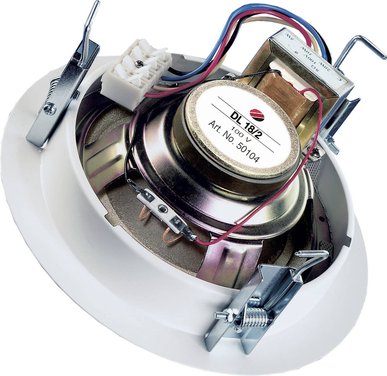 Visaton DL 18/2 - 100 V In-ceiling speaker 70 W 100 V White 1 pc(s)