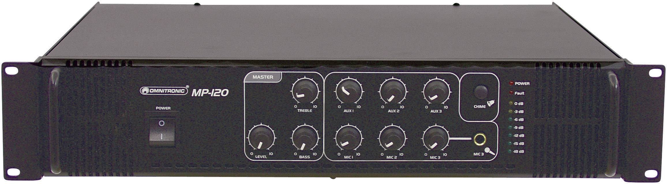 Omnitronic MP-120 PA amplifier 120 W