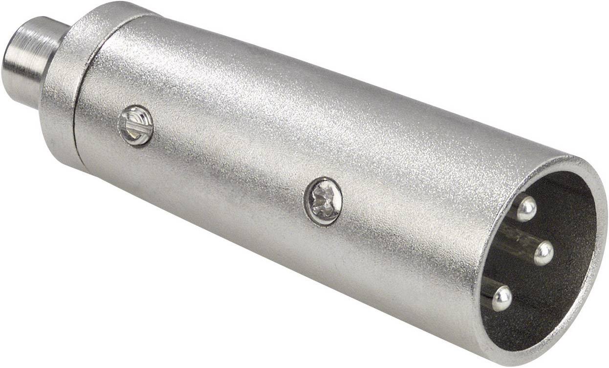 Paccs Audio/phono Adapter [1x XLR plug - 1x RCA socket (phono)] Silver