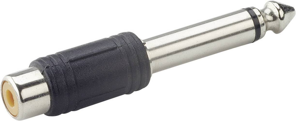 Paccs Cinch Adapter [1x Jack plug 6.35 mm - 1x RCA socket (phono)] Silver