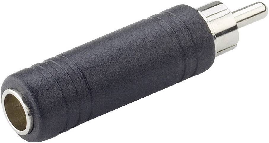 Paccs Audio/phono Adapter [1x RCA plug (phono) - 1x Jack socket 6.35mm] Black