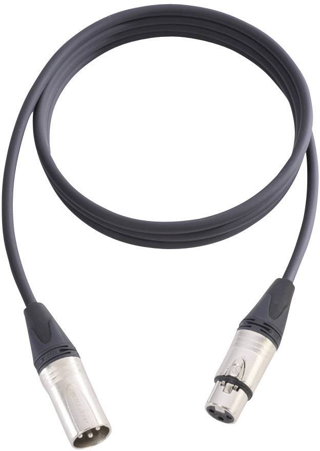 AH Cables KM15FMBLK XLR Cable [1x XLR socket - 1x XLR plug] 15.00 m Black