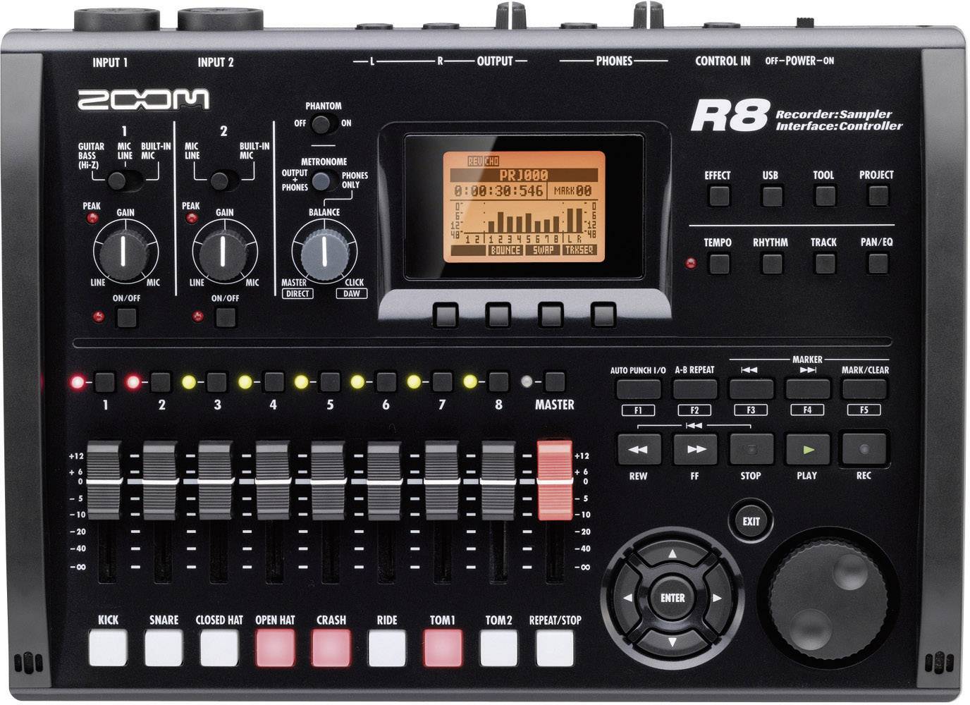 Zoom R8 Audio recorder Black