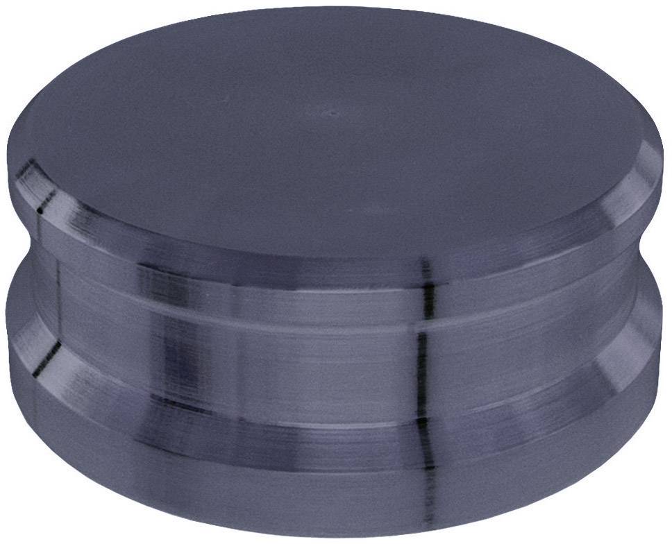 Metal cylinder with a flat top surface and rounded edges. Primarily used in technical or industrial applications.