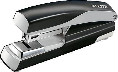 Black and silver stapler with the 'Leitz' inscription on the side.