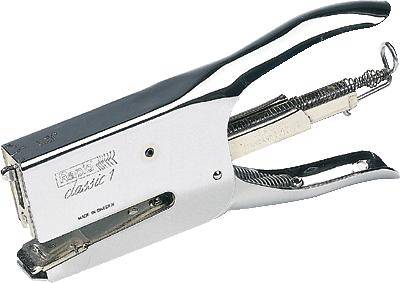 A silver-coloured, handheld stapler by the brand Rapid, model 'Classic 1', shown against a white background.