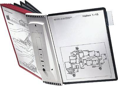 Durable Display board wall bracket SHERPA WALL 10 - 5631 Red, Black A4 No. of display boards 10