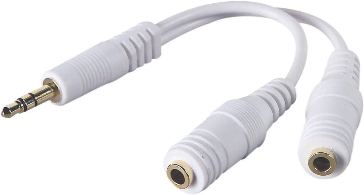Belkin F8V234EAWHT-APL Jack Audio/phono Y adapter [1x Jack plug 3.5 mm - 2x Jack socket 3.5 mm, Jack socket 3.5 mm] White