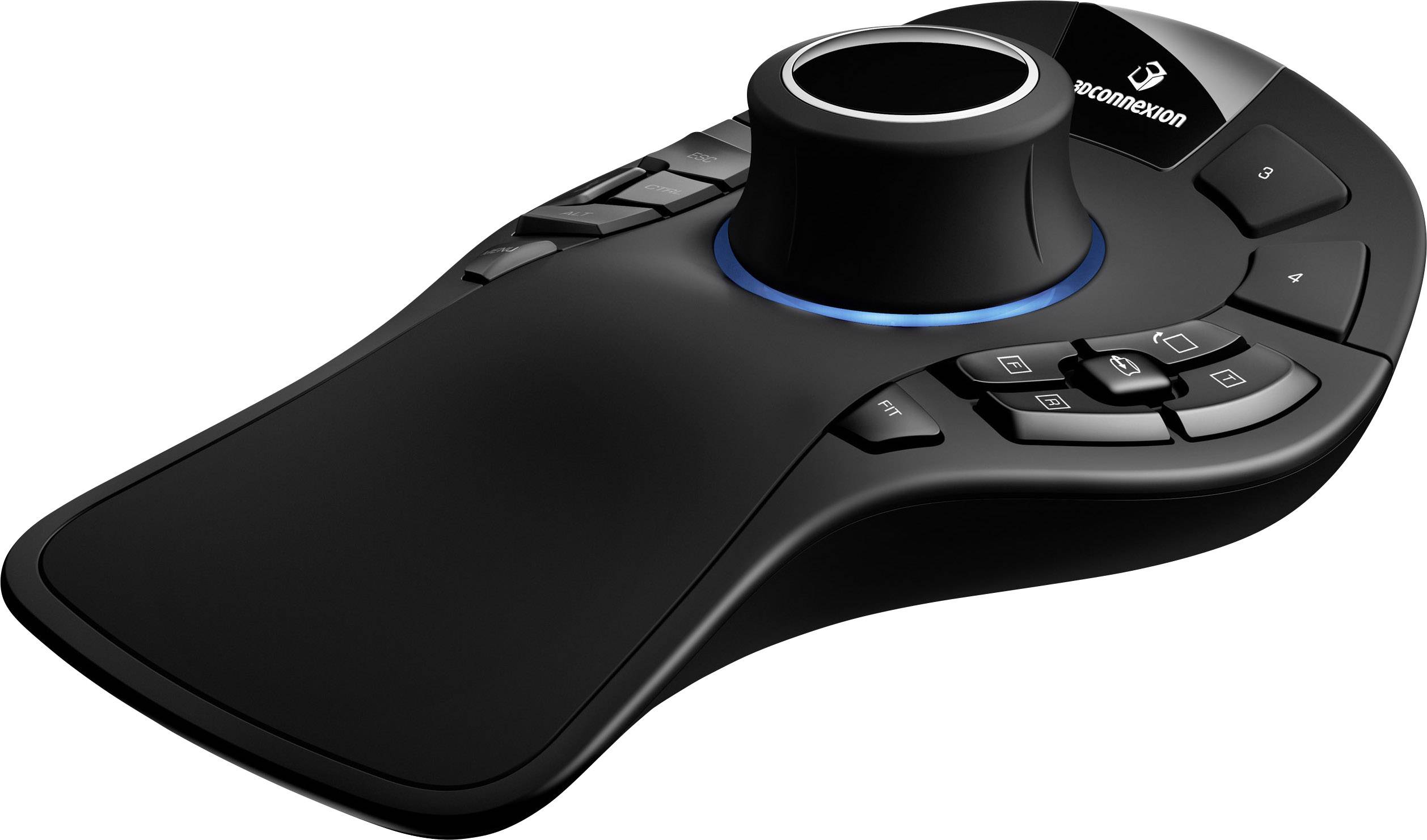 3Dconnexion SpaceMouse Pro USB 3D mouse USB Black 15 Buttons