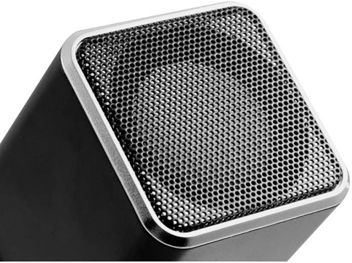 Mini speaker Technaxx MusicMan MA Display Soundstation Aux, FM radio, SD, portable, USB Black