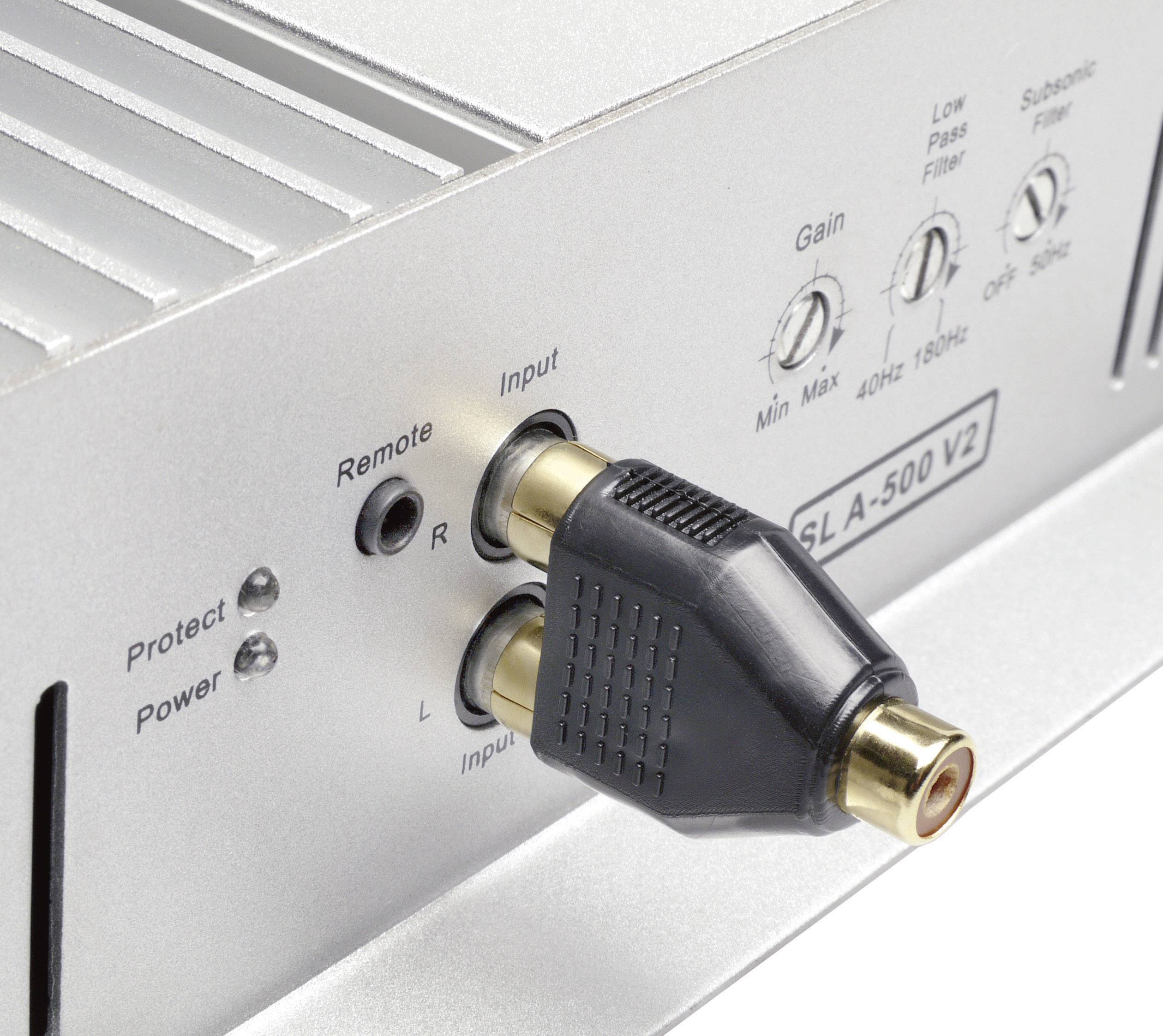 Sinuslive Y2M RCA adapter [2x RCA plug (phono) - 1x RCA socket (phono)]