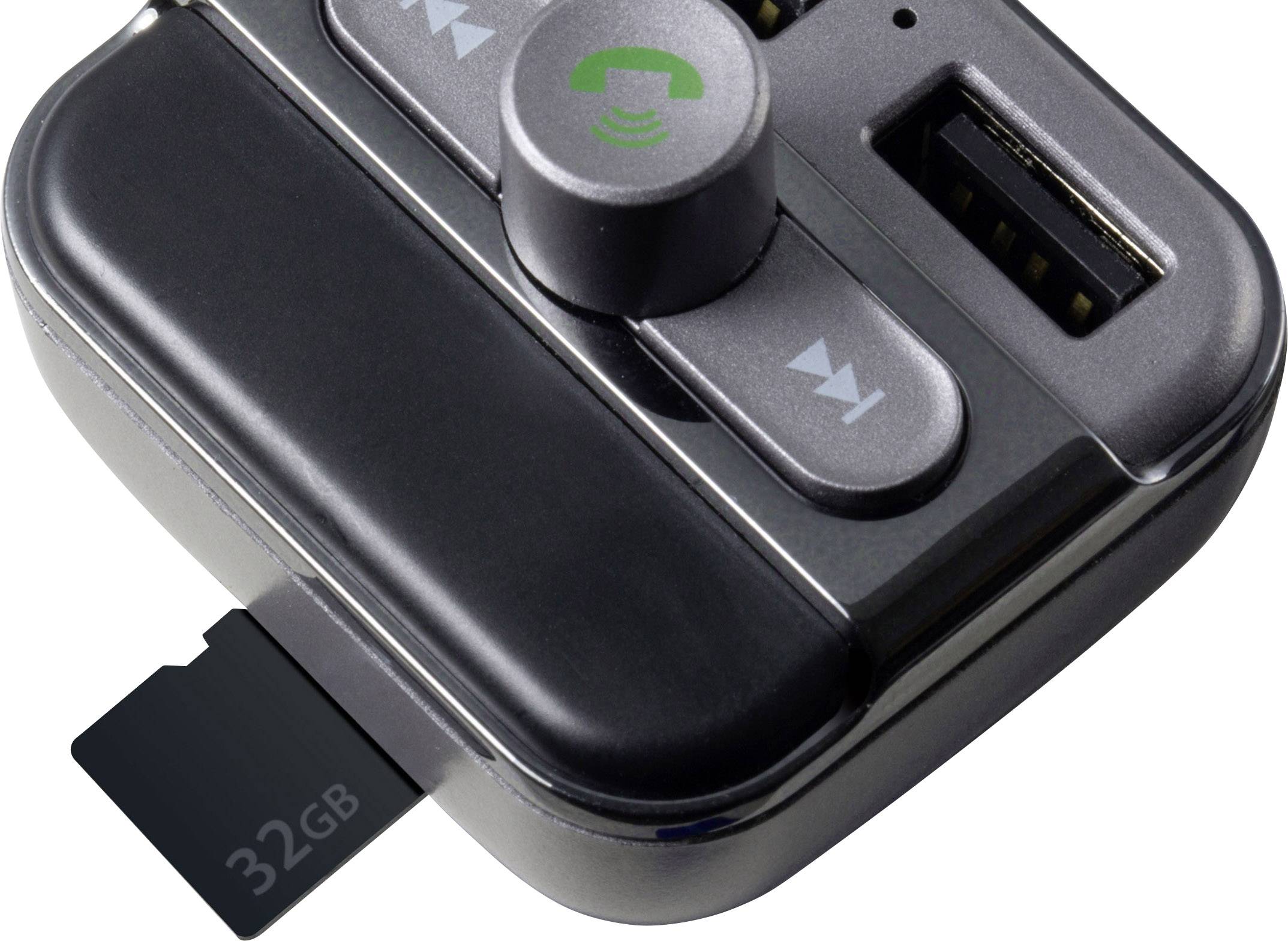 Technaxx FMT900BT FM transmitter incl. hands-free, Built-in MP3 player, incl. iPhone charger