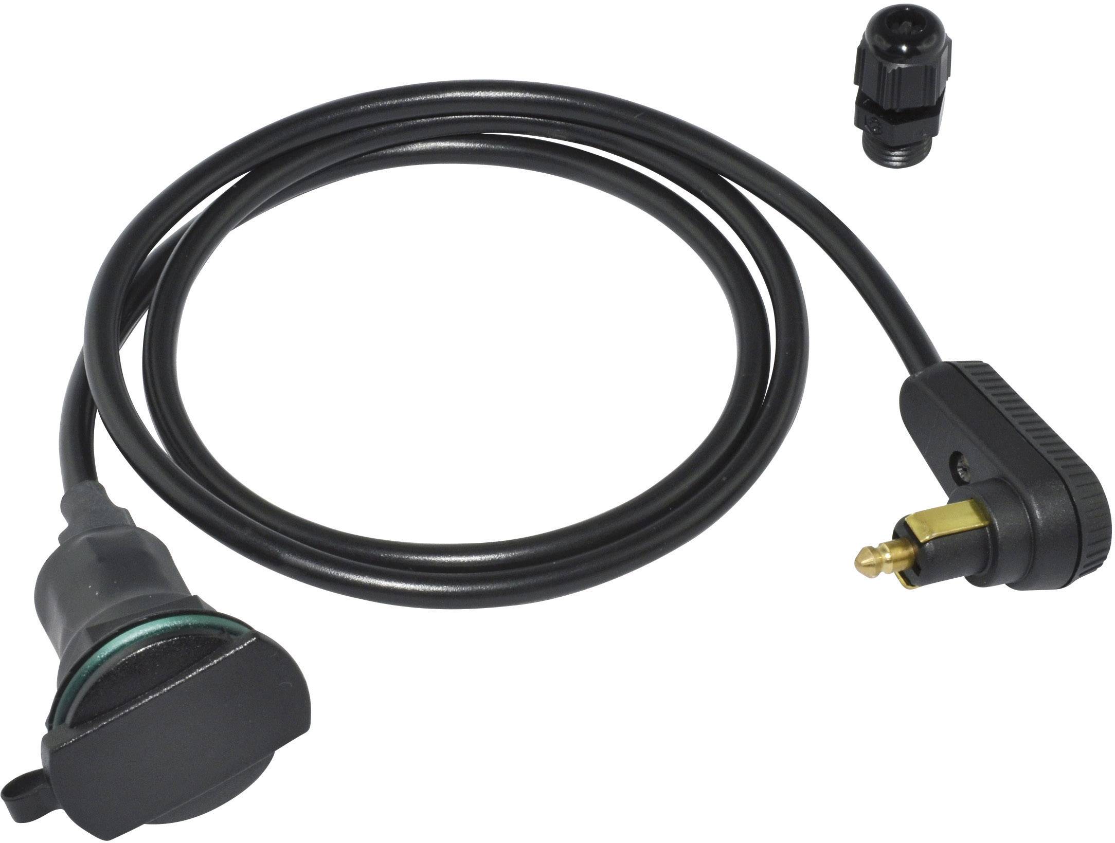 BAAS ZA15 12 V DC Car Outlet Extension Cable (1 m) Max. load capacity=8 A Compatible with (details) Cigarette lighter- plug and