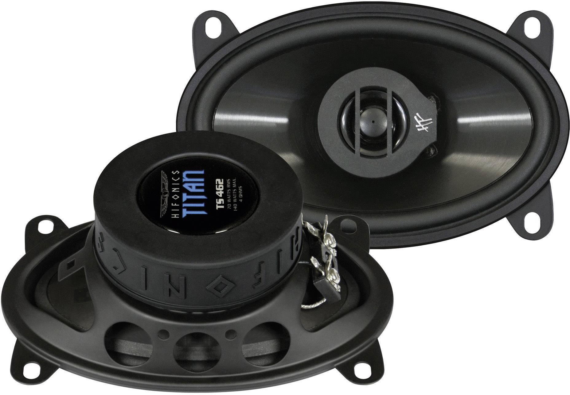 Hifonics Titan 4x6 2-way coaxial flush mount speaker kit 140 W Content: 1 Pair