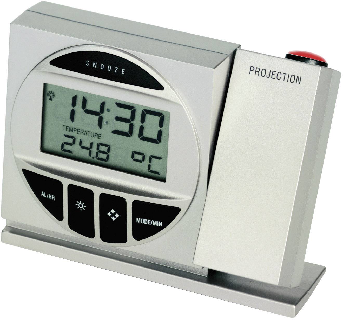 TFA Dostmann 98.1009 98.1009 Radio Projection clock Digital Silver