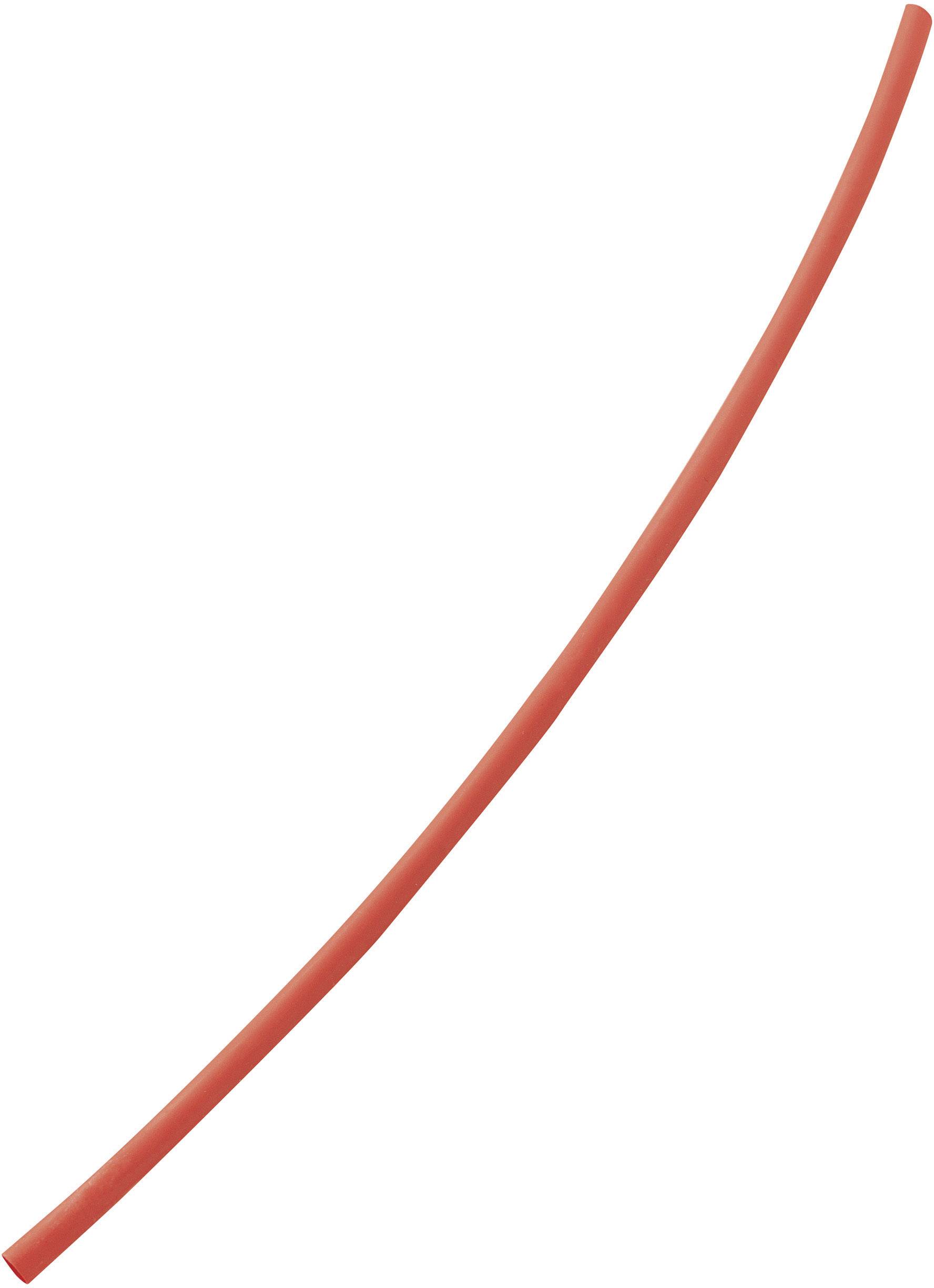 Red drinking straw, slightly curved, on a white background.