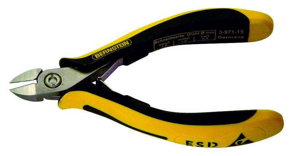 Bernstein Tools TECHNICline 3-971-15 ESD Side cutter non-flush type 125 mm