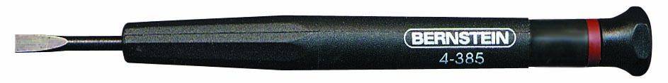 Small screwdriver with a black handle, inscribed with 'BERNSTEIN 4-365' on the handle.