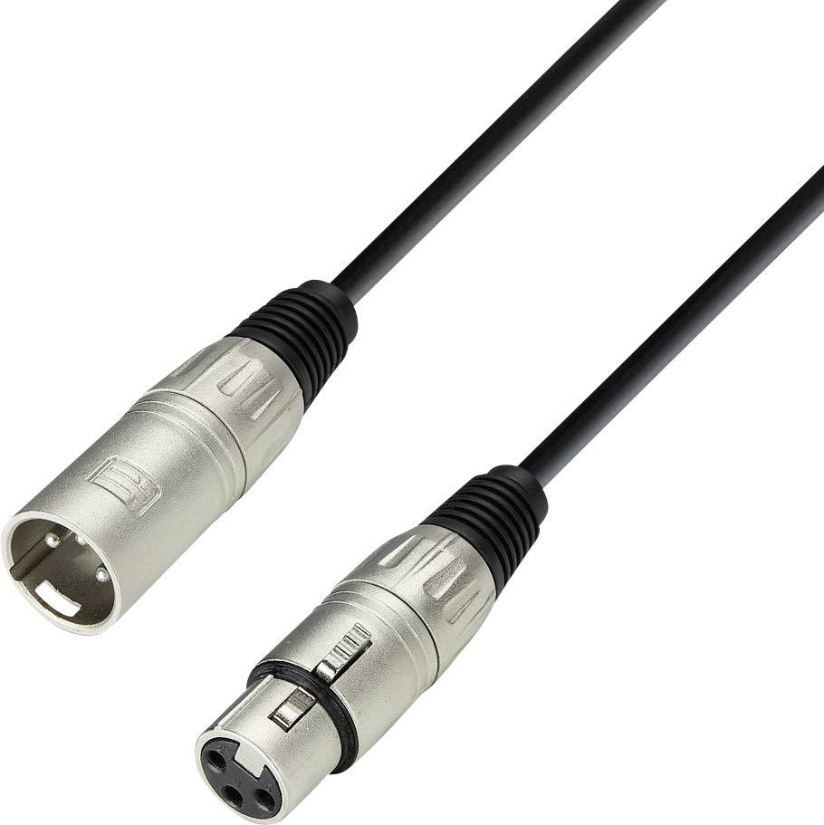 Adam Hall K3MMF0300 XLR Cable [1x XLR socket - 1x XLR plug] 3.00 m Black