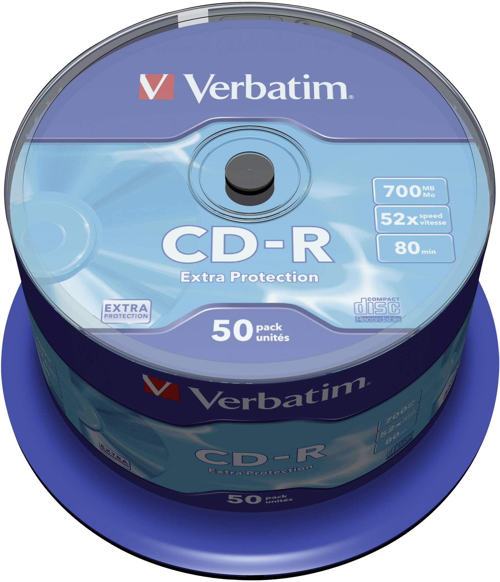 Verbatim 43351 Blank CD-R 80 700 MB 50 pc(s) Spindle