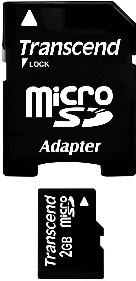 Transcend TS2GUSD microSD card Industrial 2 GB Class 2 incl. SD adapter