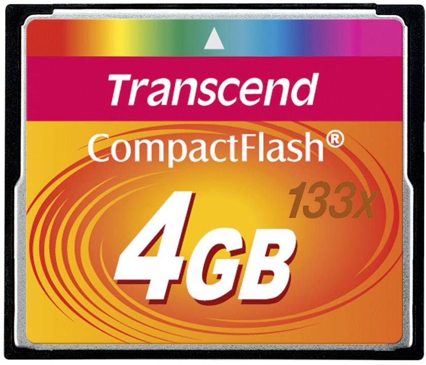 Transcend Standard 133x CompactFlash card 4 GB