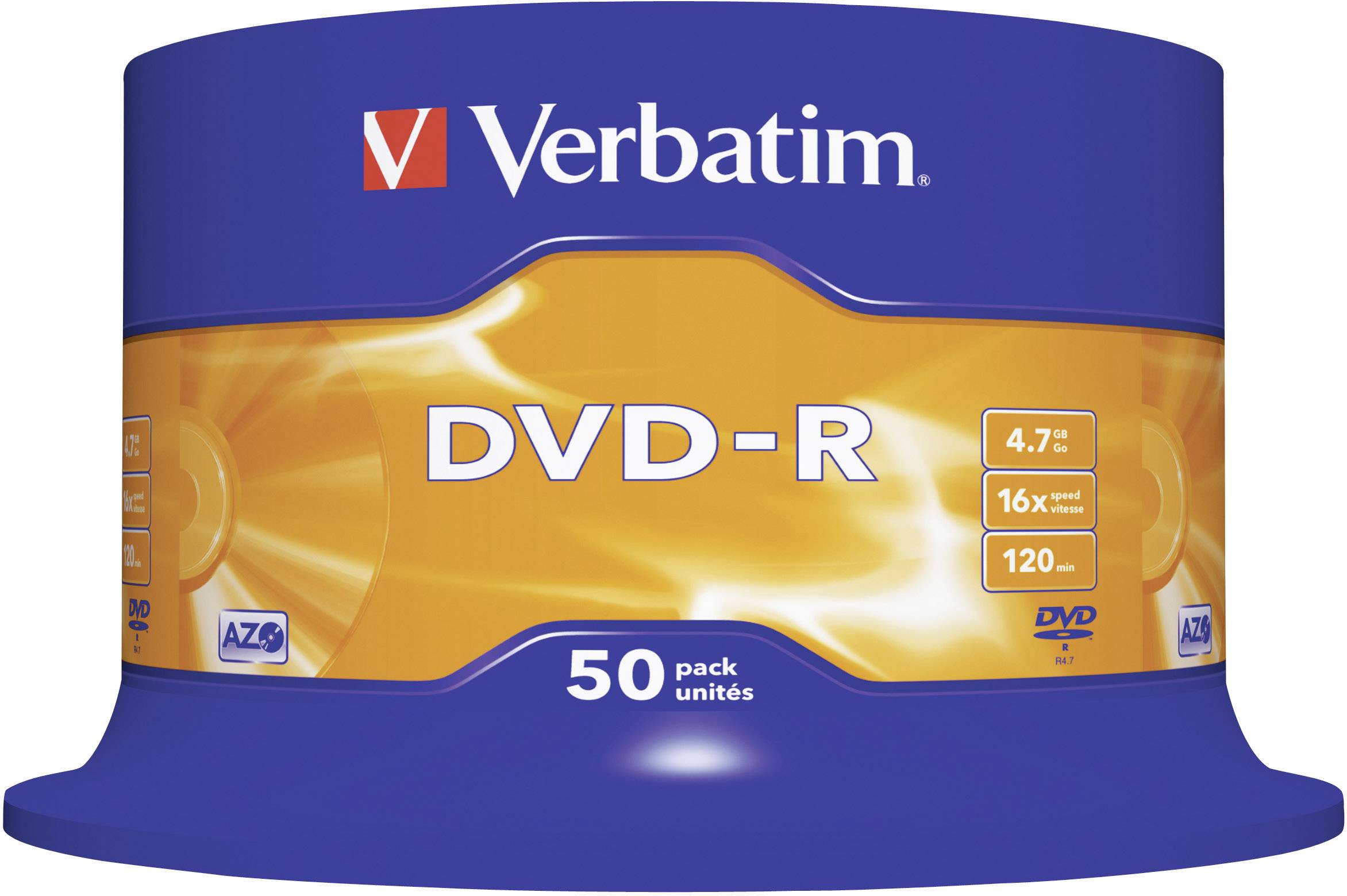 Verbatim 43548 Blank DVD-R 4.7 GB 50 pc(s) Spindle