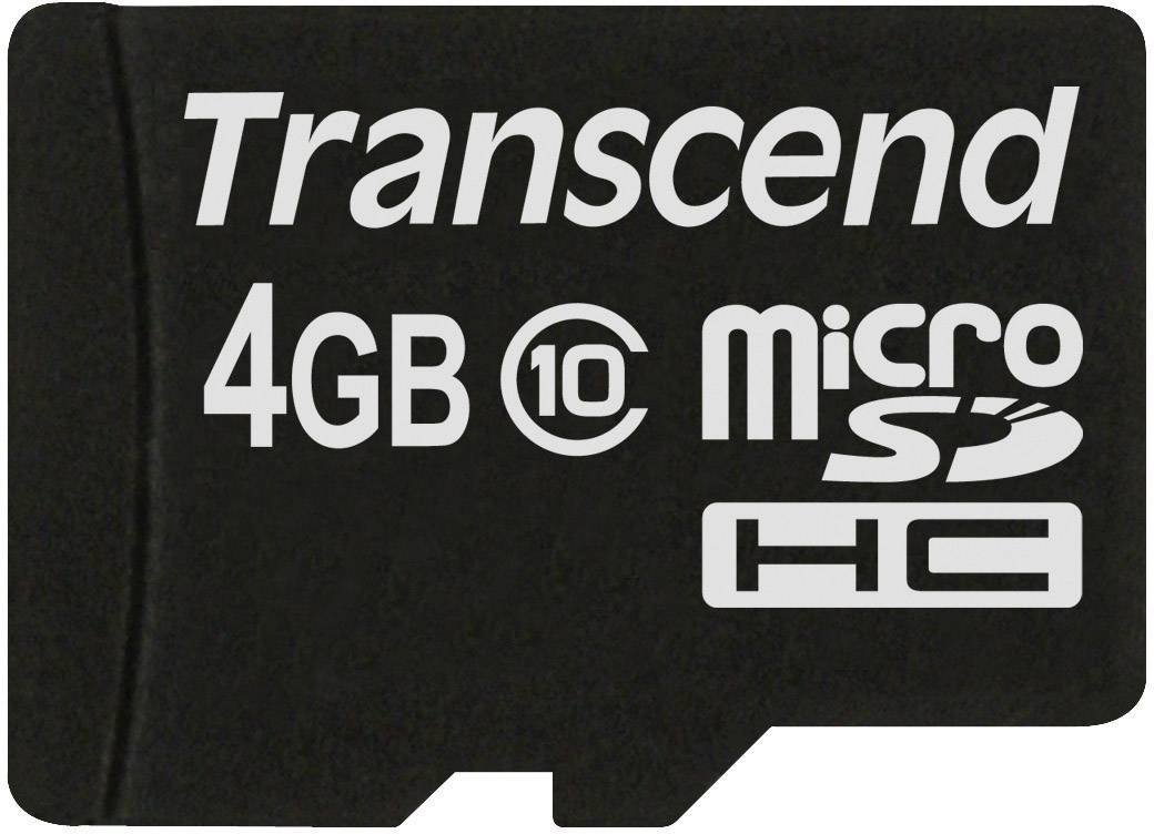 Transcend Premium microSDHC card Industrial 4 GB Class 10