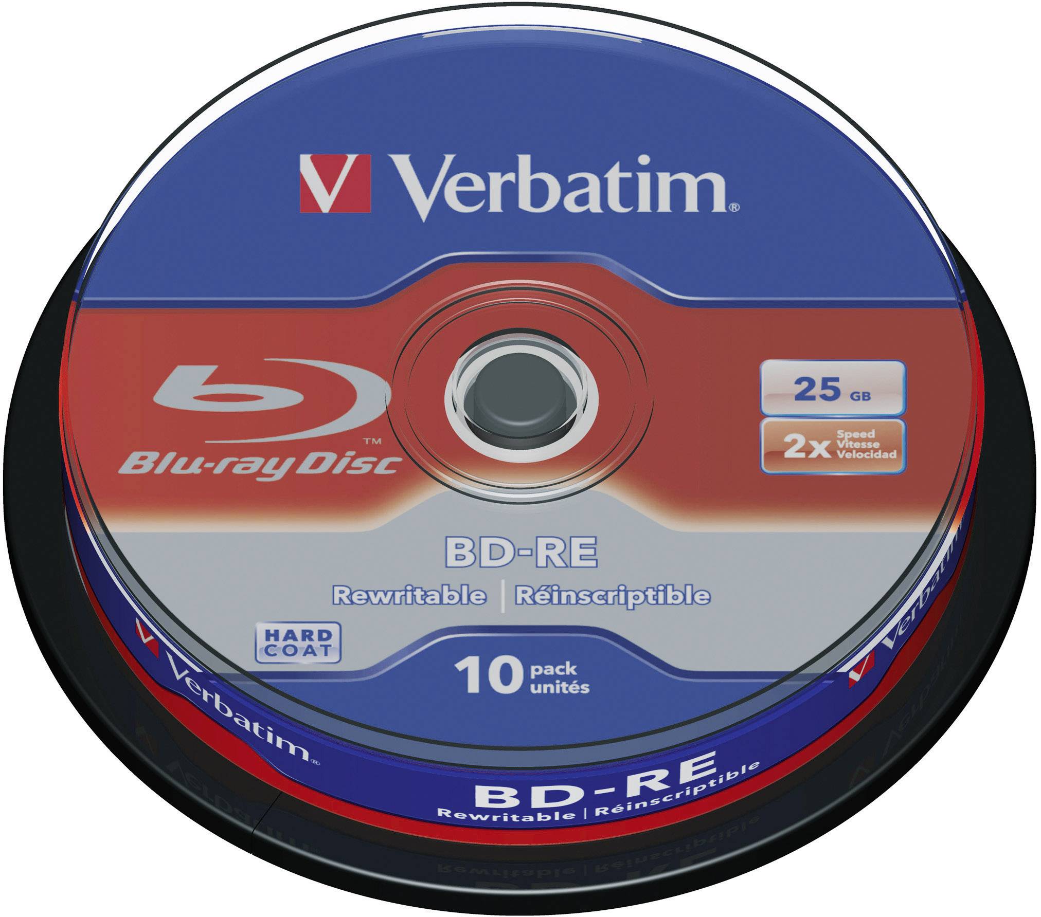 Verbatim 43694 Blank Blu-ray BD-RE 25 GB 10 pc(s) Spindle
