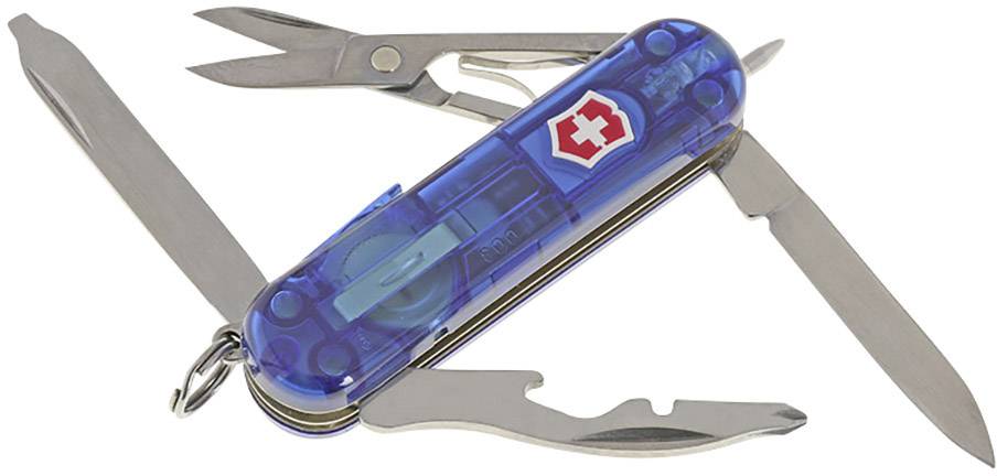 Victorinox Midnite Manager 0.6366.T2 Swiss army knife + LED light No. of functions 10 Blue (transparent)