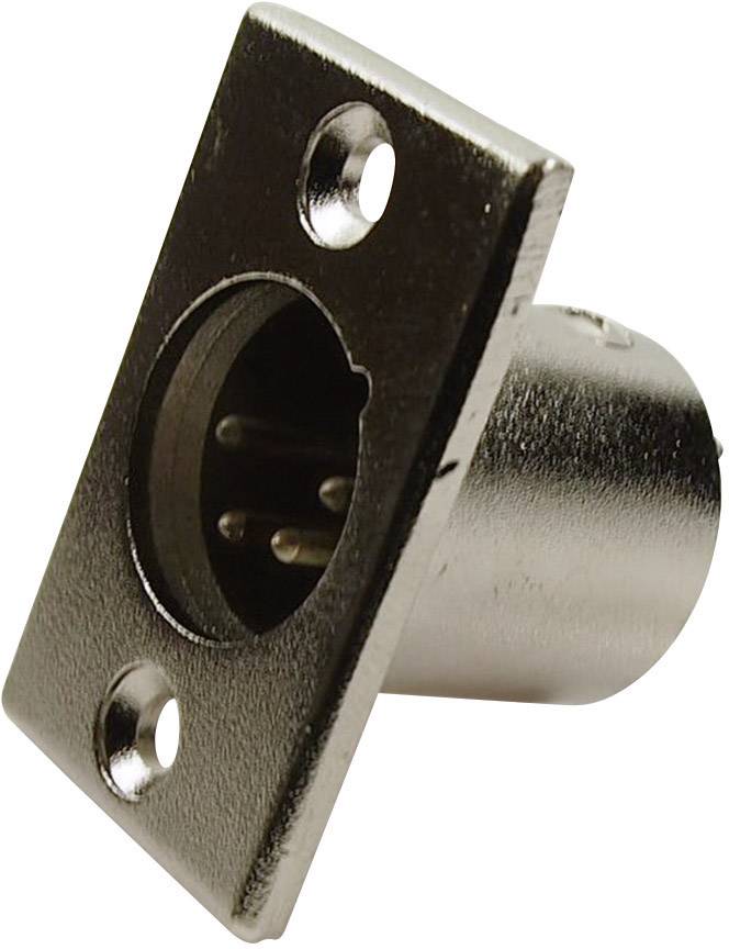 Cliff FC6125 XLR connector Sleeve plug, straight pins Number of pins: 4 Silver