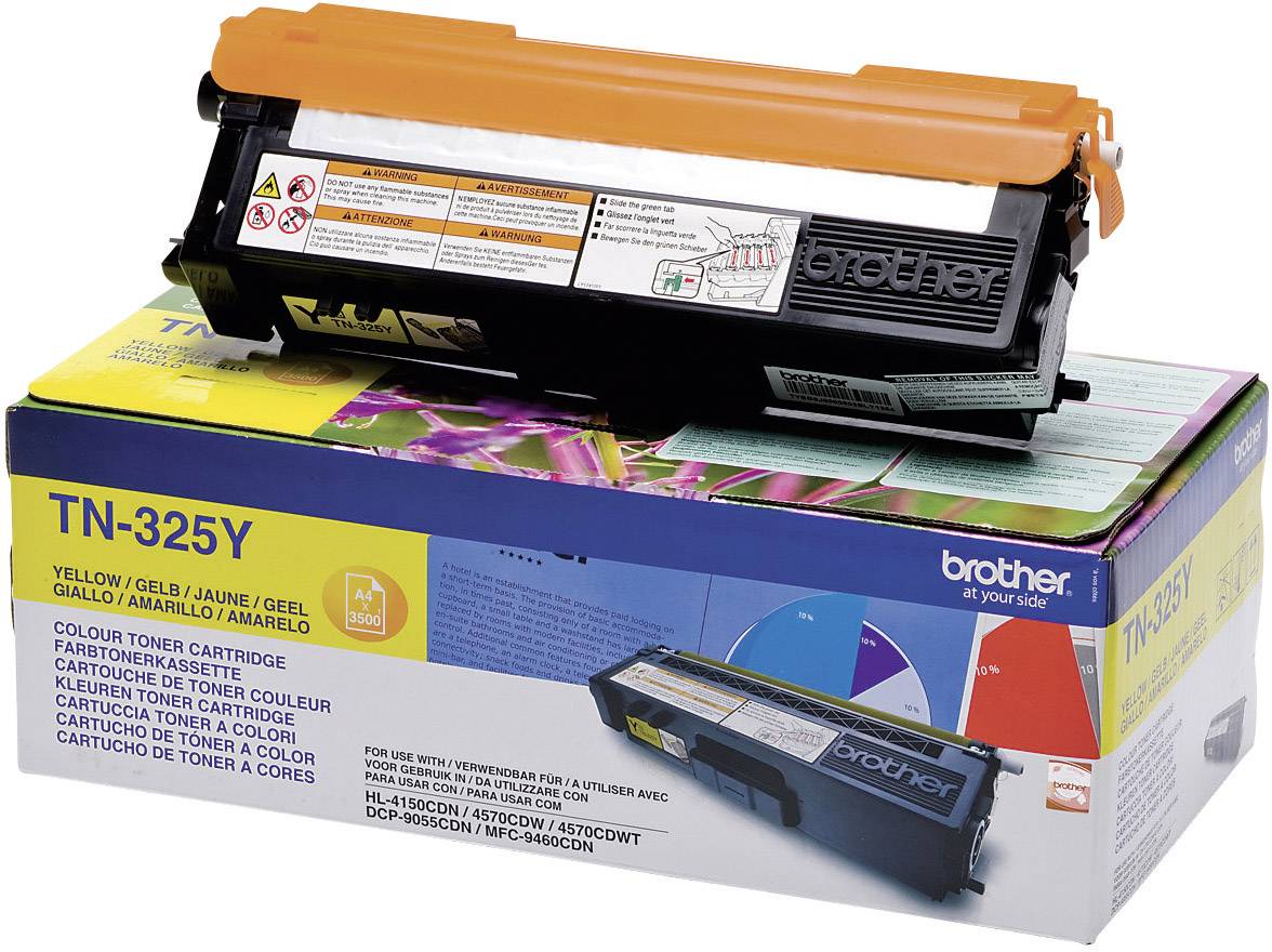 Brother Toner TN-325Y Original Yellow 3500 Sides TN325Y