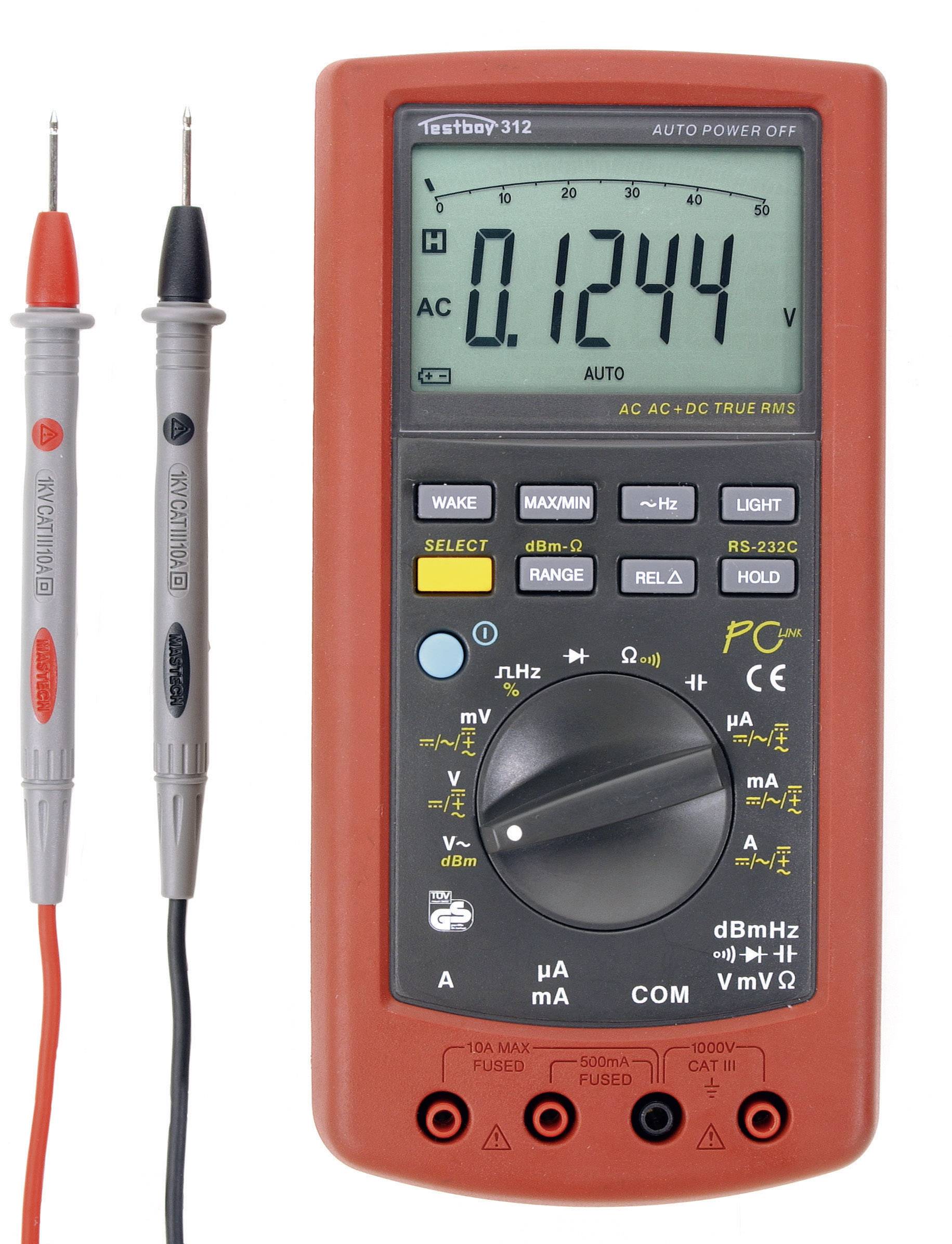 Testboy Handheld multimeter Digital CAT III 1000 V Display (counts): 51000