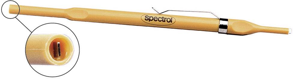 Orange medical electrocautery pen with prominent brand name 'Spectra', showing enlarged heating tip in close-up.