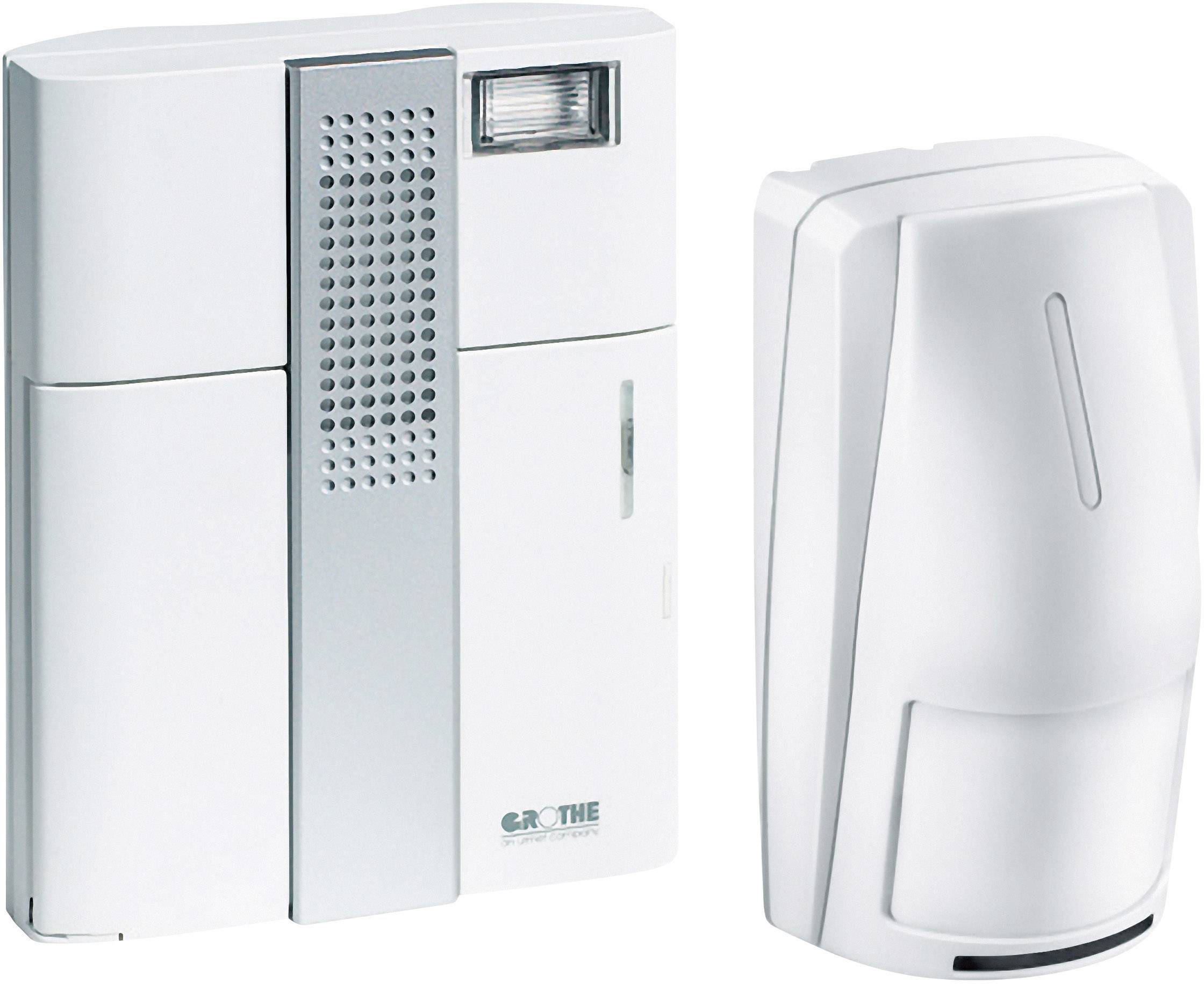 Wireless door bell Complete set incl. motion detector Grothe 43315 Mistral 300M