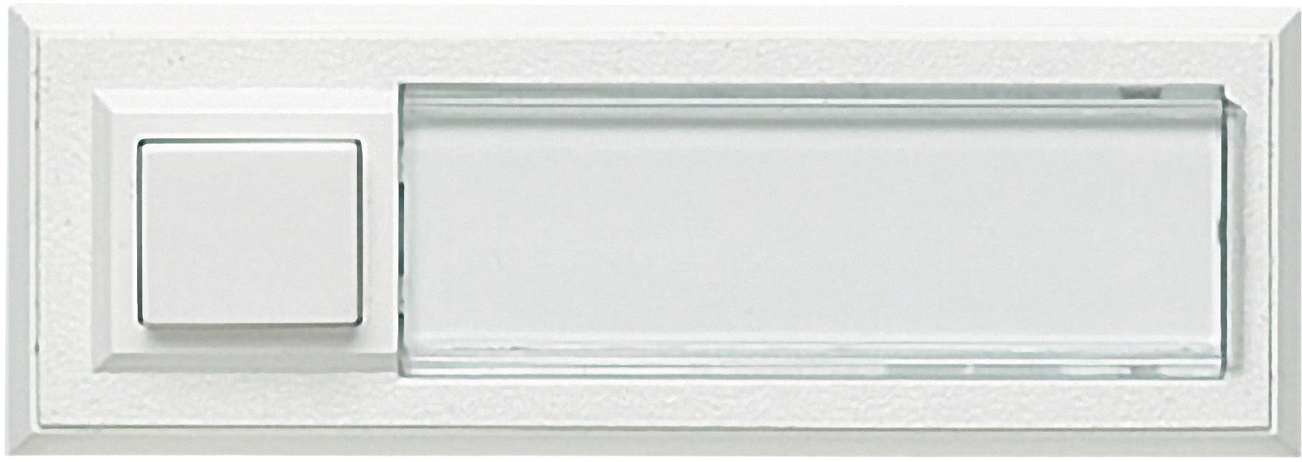 Grothe 51015 Bell button incl. nameplate 1x White 12 V/1,5 A