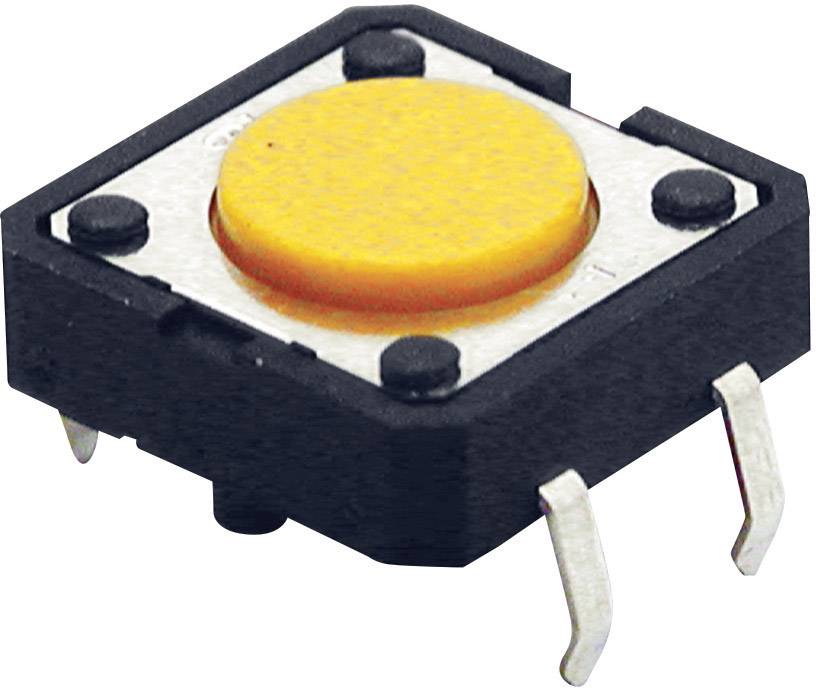 Omron B3F4000 B3F4000 Pushbutton 24 V DC 0.05 A 1 x Off/(On) momentary (L x W x H) 12 x 12 x 4.3 mm