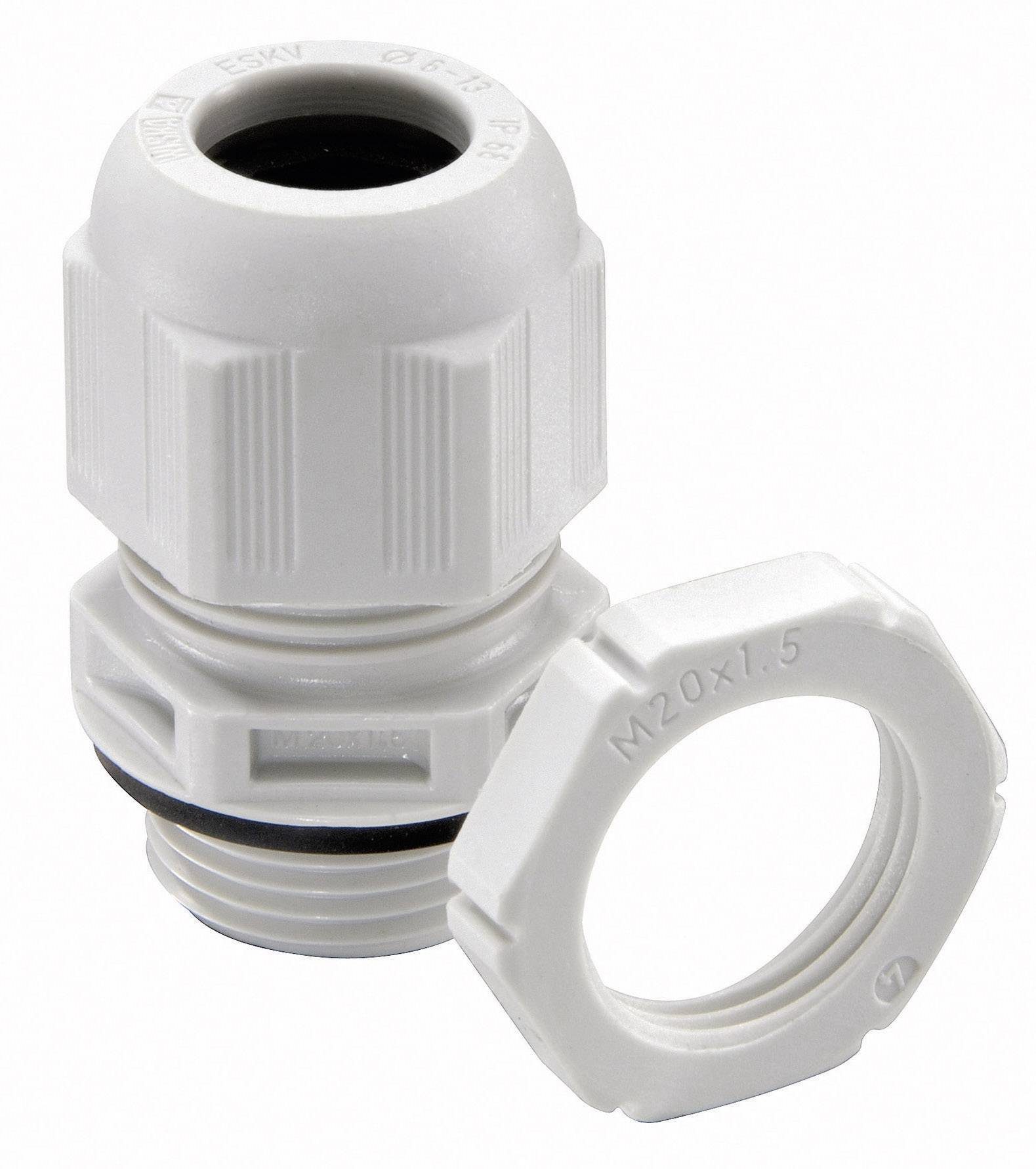 Wiska 10066526-1 Cable gland M20 Polyamide Grey-white (RAL 7035)