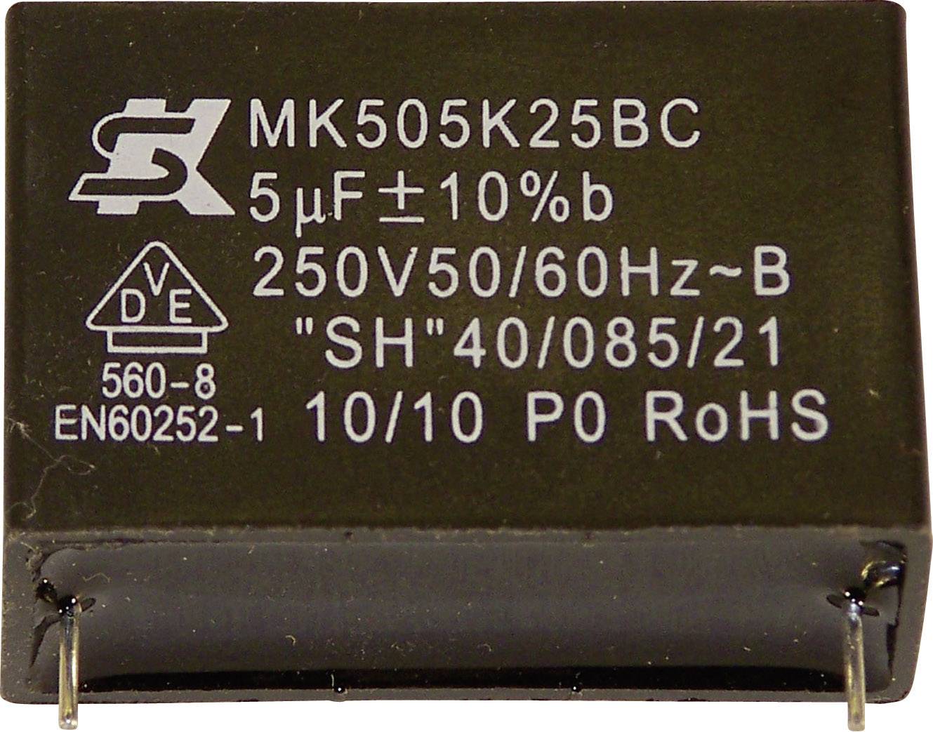 Seika MK450K334 MKP thin film capacitor Radial lead 0.33 µF 450 V 10 % 22.5 mm (Ø x H) 19 mm x 10 mm