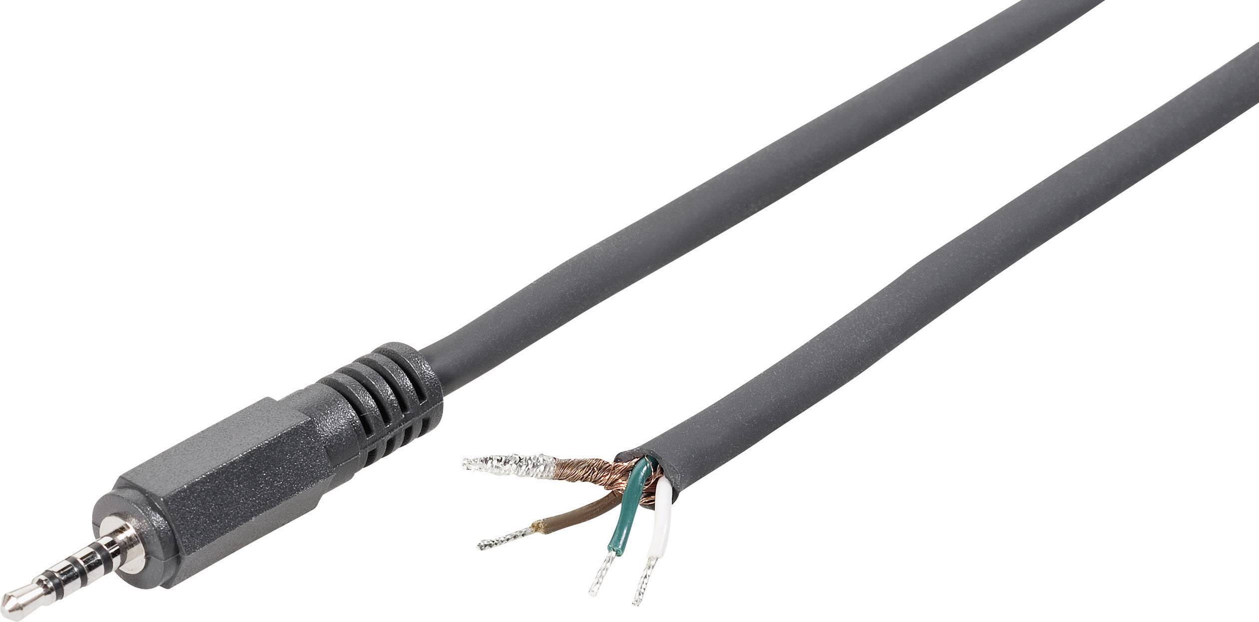 BKL Electronic 1101078 2.5 mm audio jack - Stereo Number of pins (num):4 1 pc(s)