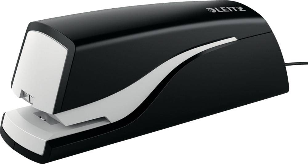 Leitz 5532-00-95 Electric stapler Black (W x H x D) 49 x 56 x 155 mm