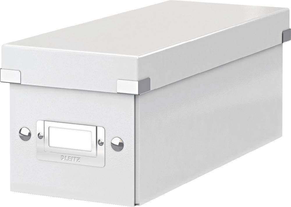 Leitz CD box 30 CDs Rigid cardboard (laminated) White 1 pc(s) (W x H x D) 143 x 136 x 352 mm 6041-00-01