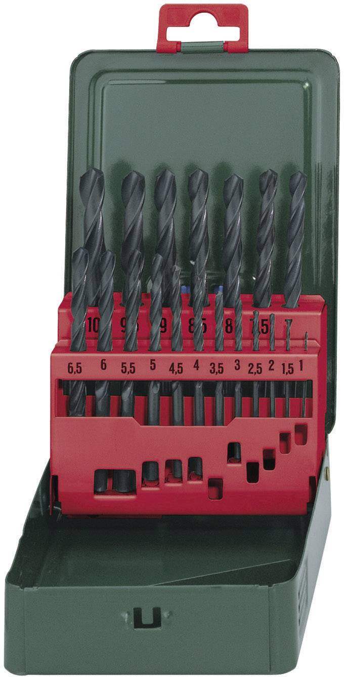 Metabo 627151000 HSS Metal twist drill bit set 19-piece 1 mm, 1.5 mm, 2 mm, 2.5 mm, 3 mm, 3.5 mm, 4 mm, 4.5 mm, 5 mm, 5.5 mm