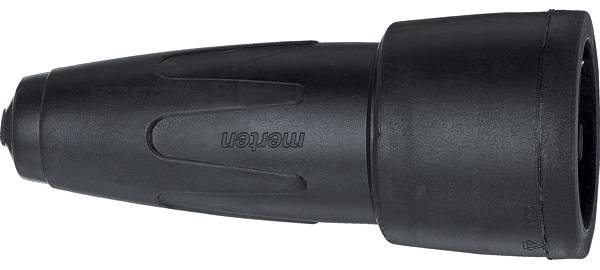 Merten 172991 Safety mains socket Solid rubber 230 V Black IP20