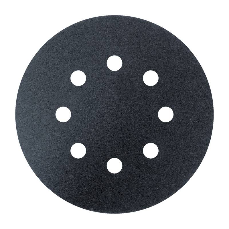 Round grinding disc with eight evenly distributed holes.