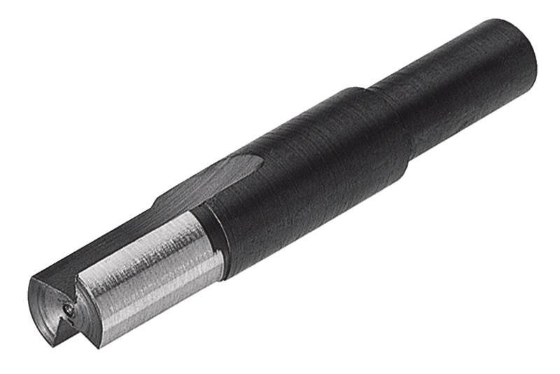 A specialised cutting tool with a rotating cylindrical head and sharp-edged cutting area, commonly used in metalworking.